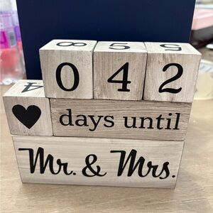 Wedding Countdown Blocks- Perfect Engagement Gift!